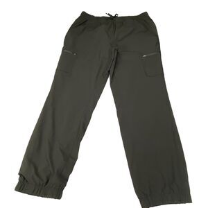Eddie Bauer Lined Sweatpants Womens Size 14 Black  Elastic Waist Drawstring